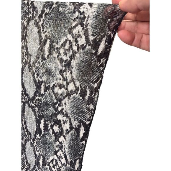 Snake Print Black Gray Kimono Top - Picture 4 of 8